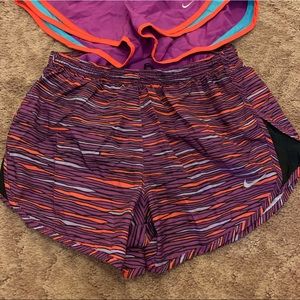 Nike running shorts with zipper